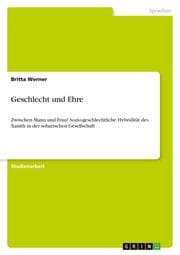 Cover von Geschlecht und Ehre
