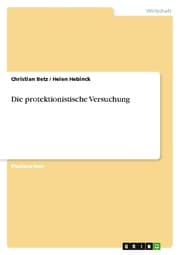 Cover von Die protektionistische Versuchung