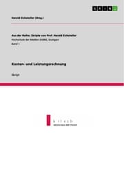 Cover von Kosten- und Leistungsrechnung