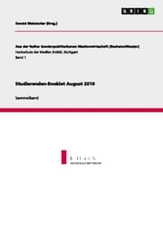 Cover von Studierenden-Booklet August 2010
