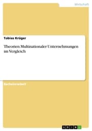 Cover von Theorien Multinationaler Unternehmungen im Vergleich