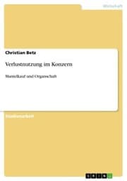 Cover von Verlustnutzung im Konzern