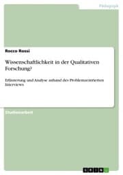 Cover von Wissenschaftlichkeit in der Qualitativen Forschung?