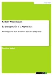 Cover von La inmigración a la Argentina