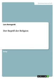 Cover von Der Begriff der Religion