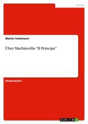 Cover von Über Machiavellis 'Il Principe'