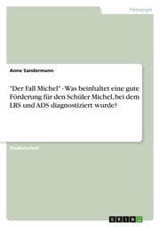 Cover von 'Der Fall Michel' - Was beinhaltet eine gute Förderung für den Schüler Michel, bei dem LRS und ADS diagnostiziert wurde?