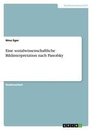 Cover von Eine sozialwissenschaftliche Bildinterpretation nach Panofsky