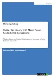 Cover von Mafia - the history with Mario Puzo's Godfather in background