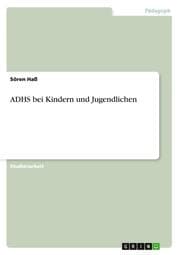 Cover von ADHS bei Kindern und Jugendlichen