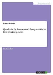 Cover von Quadratische Formen und das quadratische Reziprozitätsgesetz