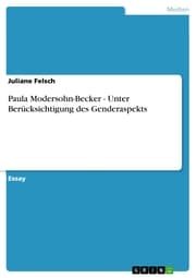 Cover von Paula Modersohn-Becker - Unter Berücksichtigung des Genderaspekts