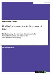 Cover von Health Communication in the course of time