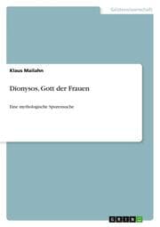 Cover von Dionysos, Gott der Frauen