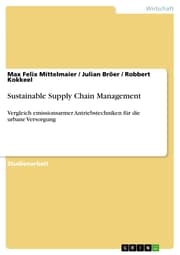 Cover von Sustainable Supply Chain Management