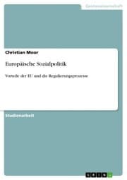 Cover von Europäische Sozialpolitik