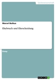 Cover von Ehebruch und Ehescheidung