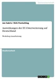 Cover von Auswirkungen der EU-Osterweiterung auf Deutschland