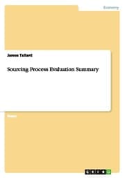 Cover von Sourcing Process Evaluation Summary