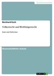 Cover von Völkerrecht und Weltbürgerrecht