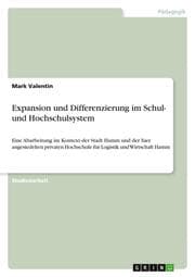 Cover von Expansion und Differenzierung im Schul- und Hochschulsystem