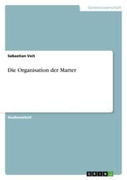 Cover von Die Organisation der Marter