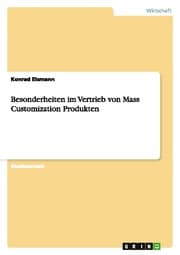 Cover von Besonderheiten im Vertrieb von Mass Customization Produkten