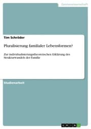 Cover von Pluralisierung familialer Lebensformen?