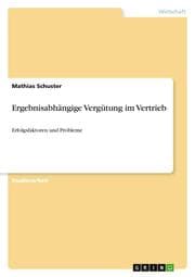 Cover von Ergebnisabhängige Vergütung im Vertrieb