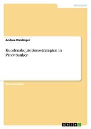 Cover von Kundenakquisitionsstrategien in Privatbanken