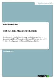 Cover von Habitus und Medienproduktion