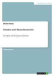 Cover von Frieden und Menschenrechte