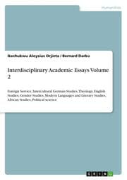 Cover von Interdisciplinary Academic Essays Volume 2