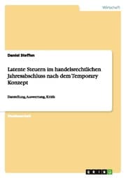 Cover von Latente Steuern im handelsrechtlichen Jahresabschluss nach dem Temporary Konzept