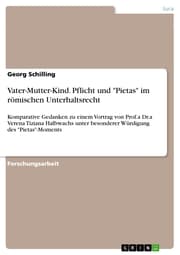 Cover von Vater-Mutter-Kind. Pflicht und 'Pietas' im römischen Unterhaltsrecht