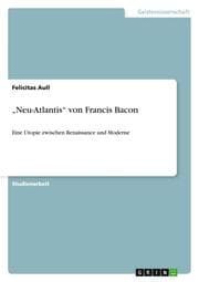 Cover von Neu-Atlantis von Francis Bacon