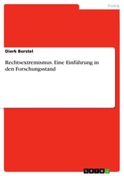 Cover von Rechtsextremismus. Eine Einführung in den Forschungsstand