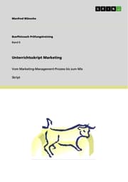 Cover von Unterrichtsskript Marketing