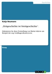 Cover von 'Zeitgeschichte ist Streitgeschichte'.