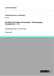 Cover von 52 Stücke für Orgel und Trompete - Stimmauszug Trompete Nr. 1 - 52