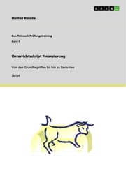 Cover von Unterrichtsskript Finanzierung