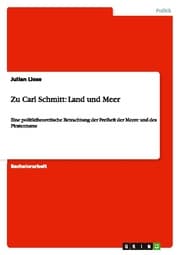 Cover von Zu Carl Schmitt: Land und Meer