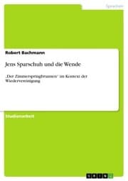 Cover von Jens Sparschuh und die Wende