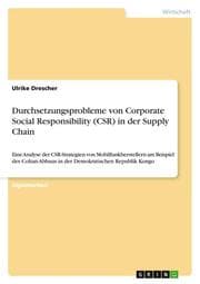 Cover von Durchsetzungsprobleme von Corporate Social Responsibility (CSR) in der Supply Chain