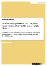 Cover von Durchsetzungsprobleme von Corporate Social Responsibility (CSR) in der Supply Chain