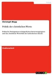 Cover von Politik der christlichen Werte