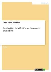 Cover von Implication for effective performance evaluation