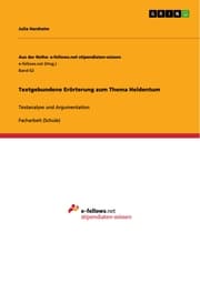 Cover von Textgebundene Erörterung zum Thema Heldentum