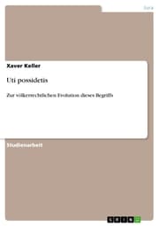 Cover von Uti possidetis