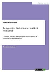 Cover von Restauration ecologique et gradient latitudinal